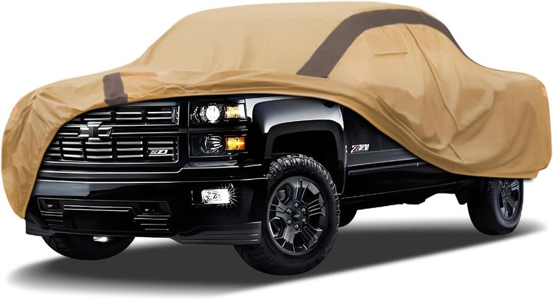 FSGRICH Silverado Car Cover Waterproof All Weather Compatible with Silverado, Outdoor Anti-UV Sun Rain Protection Truck Cover - Image 1